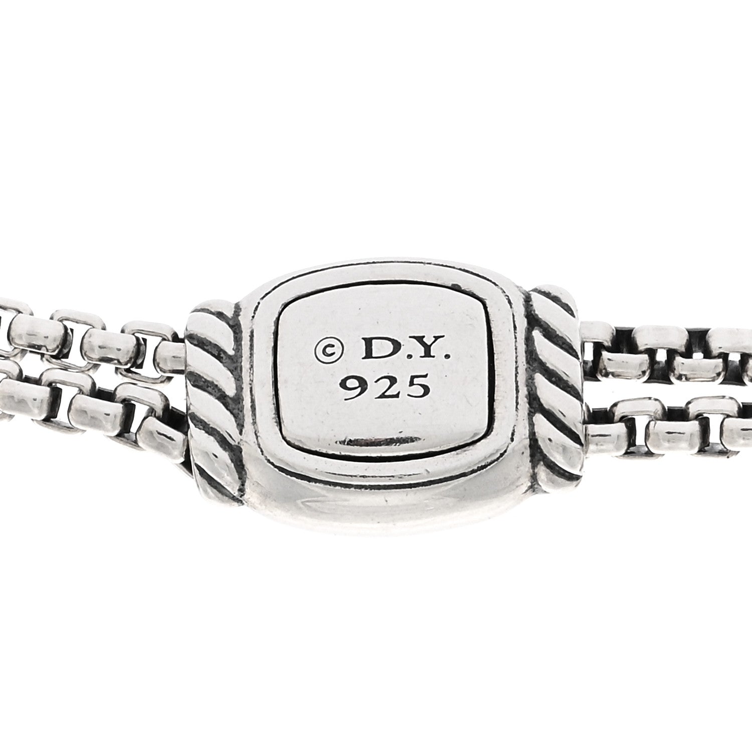 David Yurman Sterling Silver Diamond Continuance Pendant Necklace 4 of 4