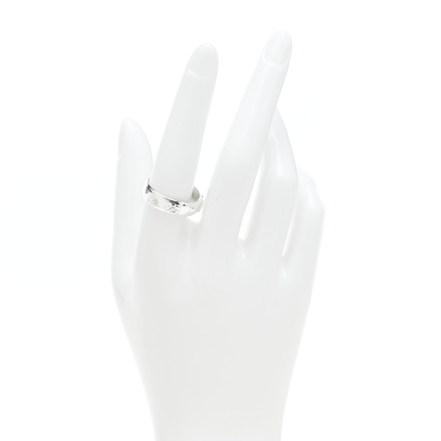 Sterling Silver Flower Ring 58 8.5