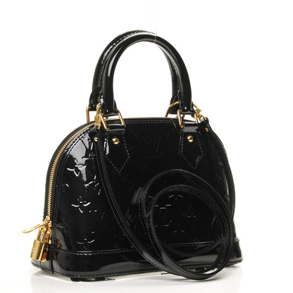 Louis Vuitton Vernis Alma BB Noir Magnetique 3 of 6