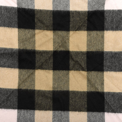 Burberry Cashmere Check Bandana Scarf Camel Ash Rose 2 of 3