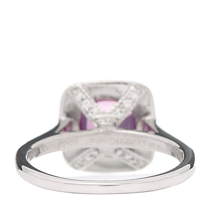 Tiffany Platinum Pink Sapphire Diamond Legacy Ring 49 5 3 of 5