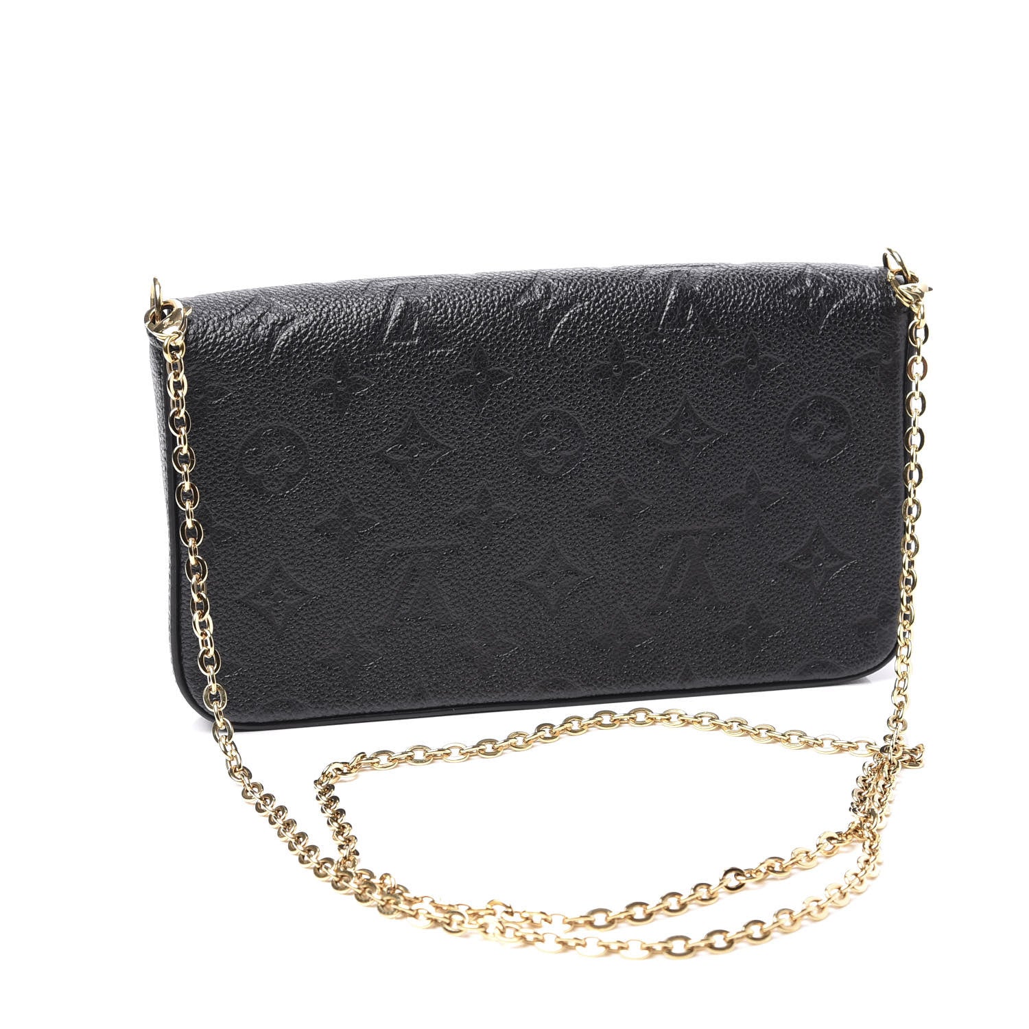 Louis Vuitton Empreinte Pochette Felicie Chain Wallet Black 2 of 12