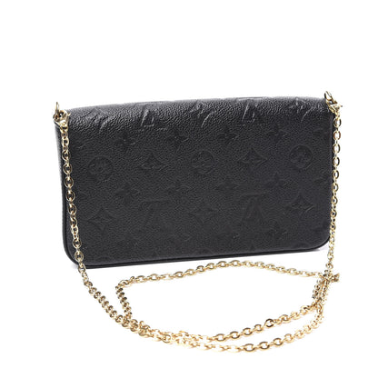 Louis Vuitton Empreinte Pochette Felicie Chain Wallet Black 2 of 12