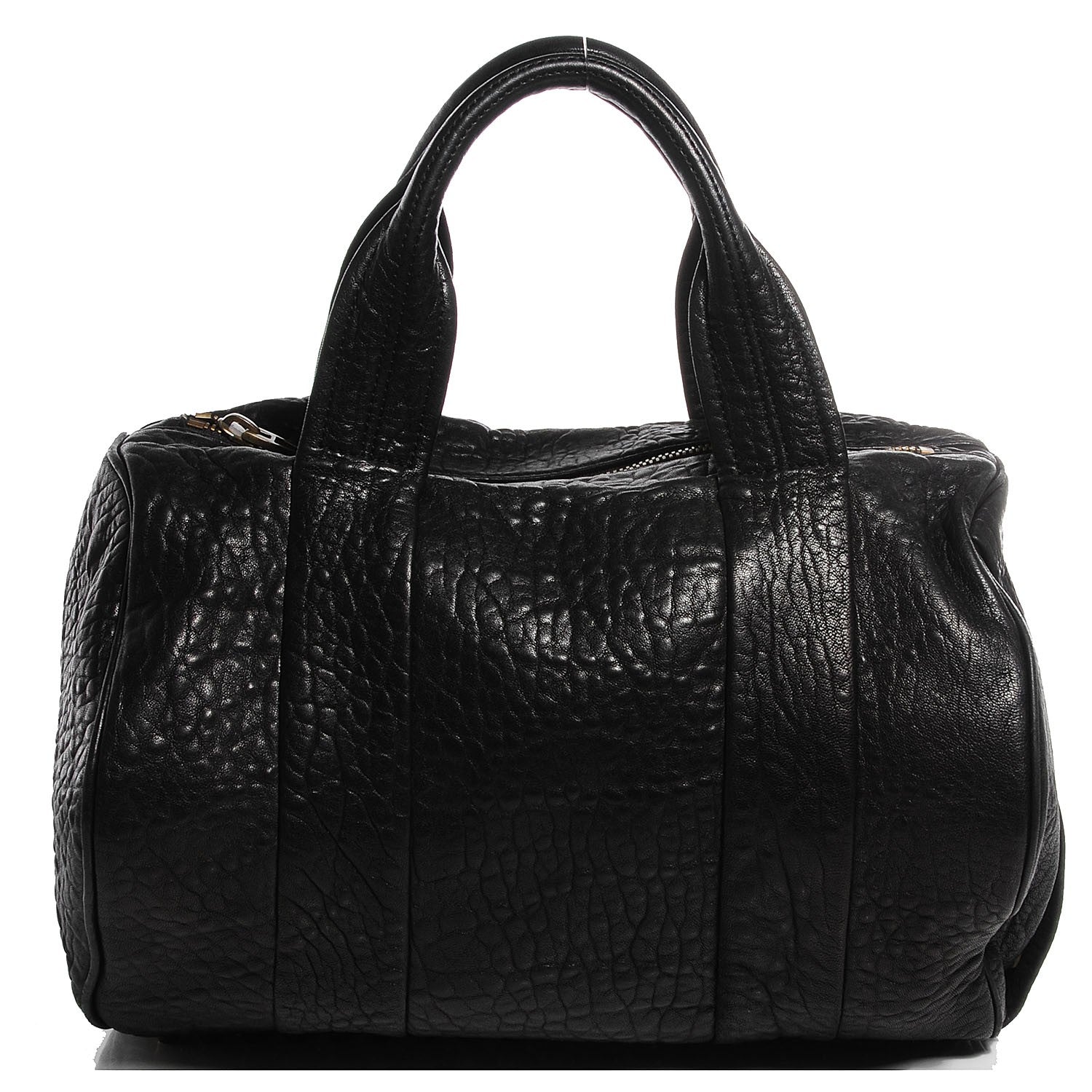 Alexander Wang Pebbled Lambskin Rocco Black Antique Brass Hardware 1 of 6