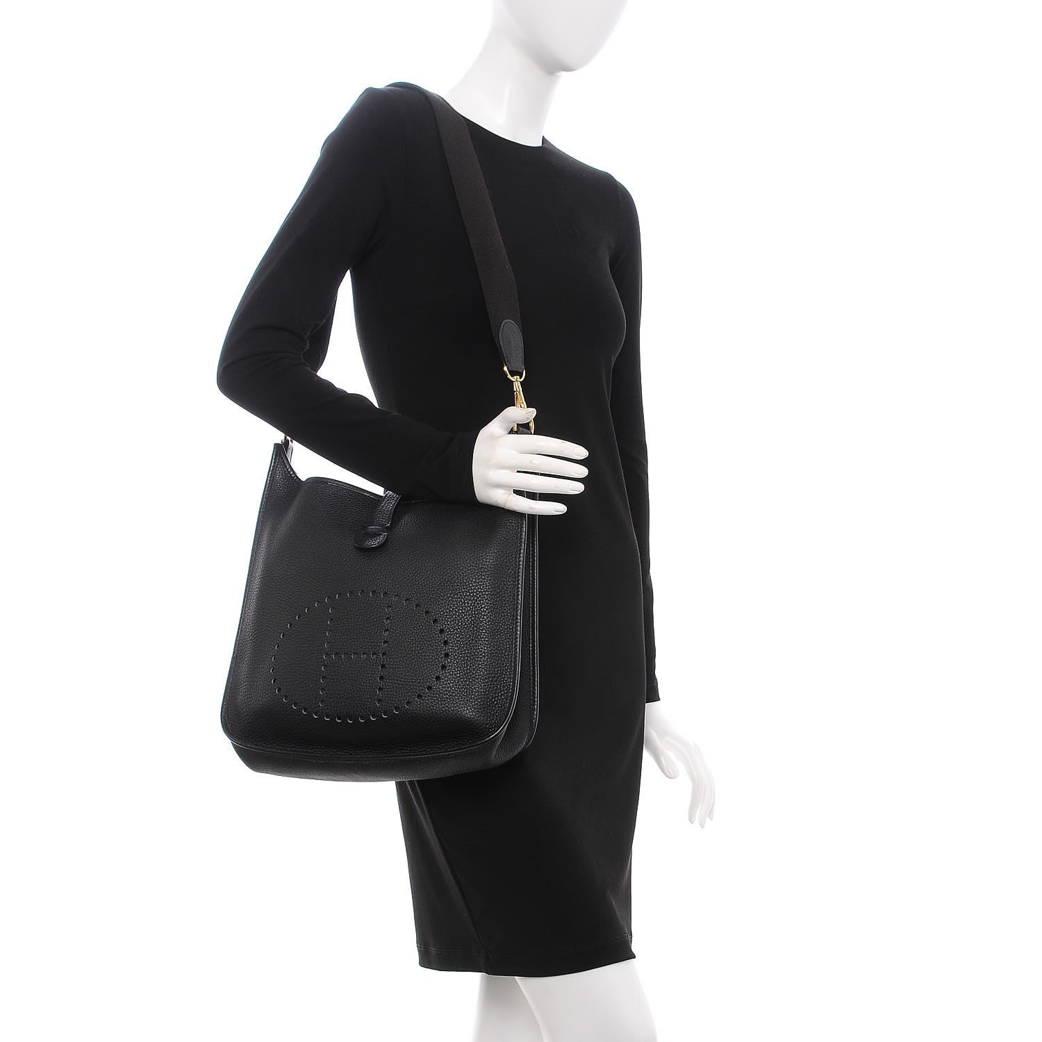 Hermes Taurillon Clemence Evelyne GM Black 2 of 15