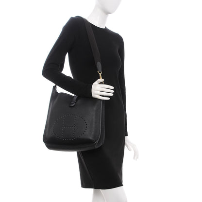 Hermes Taurillon Clemence Evelyne GM Black 2 of 15