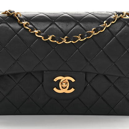 Chanel Lambskin Quilted Small Double Flap Black 8 of 17