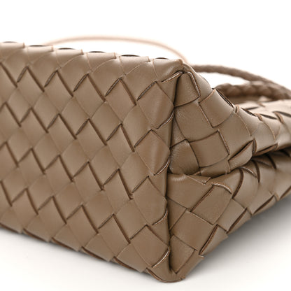 Bottega Veneta Nappa Intrecciato Small Andiamo Shoulder Bag Taupe Grey 10 of 10