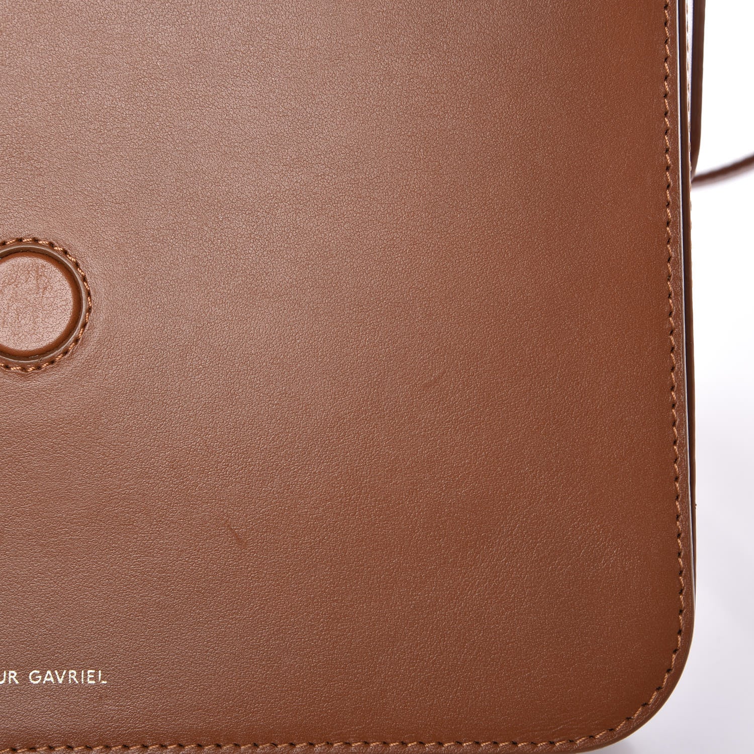 Mansur Gavriel Calfskin Envelope Flap Crossbody Bag Saddle 11 of 12