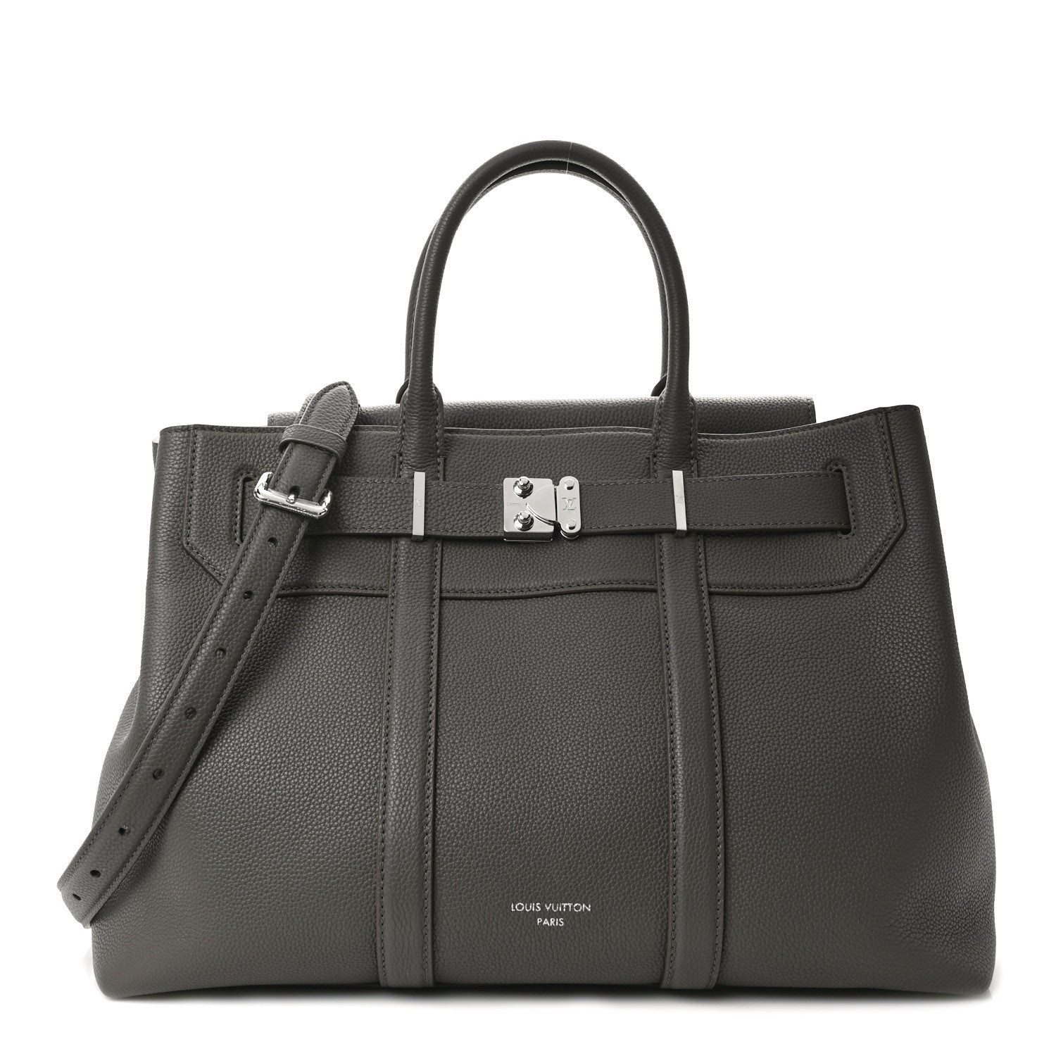 Louis Vuitton Millesime Calfskin Georges Tote MM Khaki 1 of 10