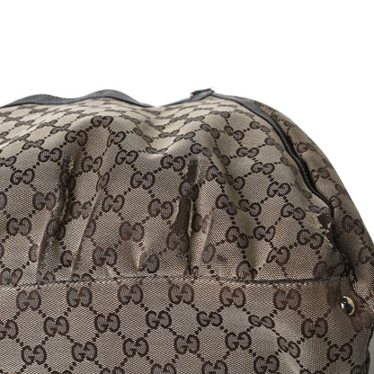 Gucci Monogram Large D Gold Hobo Dark Brown 16 of 21