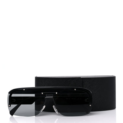 Prada Rectangular Sunglasses SPR 15U Black 9 of 9