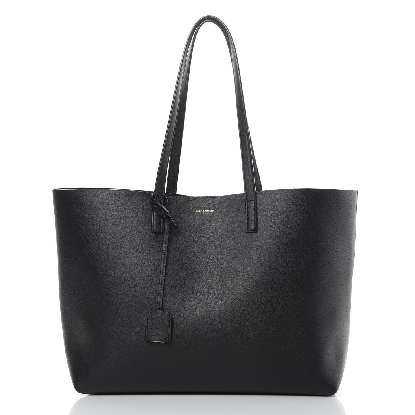 Calfskin Large Shopping Tote Black