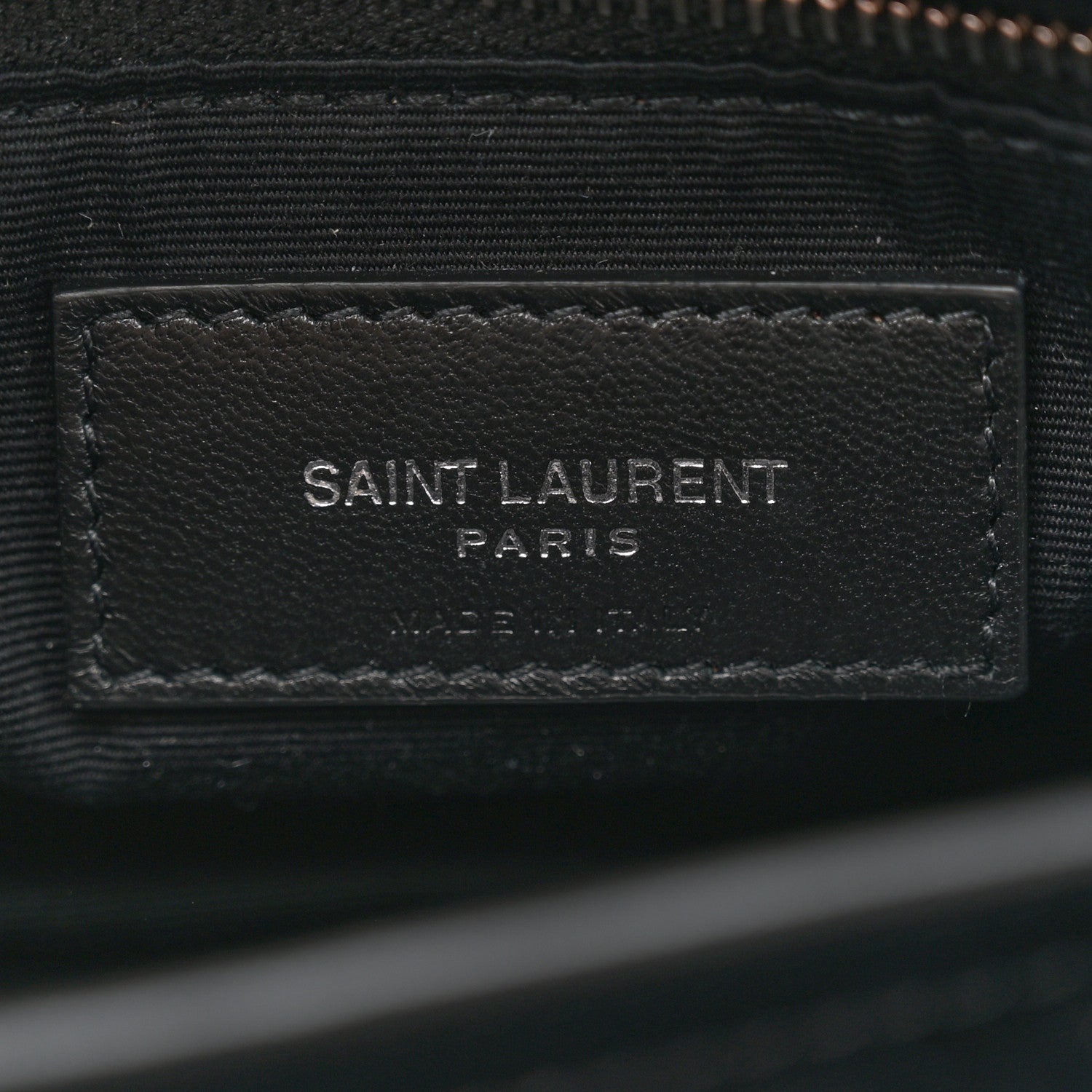 Saint Laurent Calfskin Y Quilted Monogram Toy Loulou Crossbody Bag Black 6 of 10