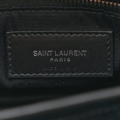 Saint Laurent Calfskin Y Quilted Monogram Toy Loulou Crossbody Bag Black 6 of 10