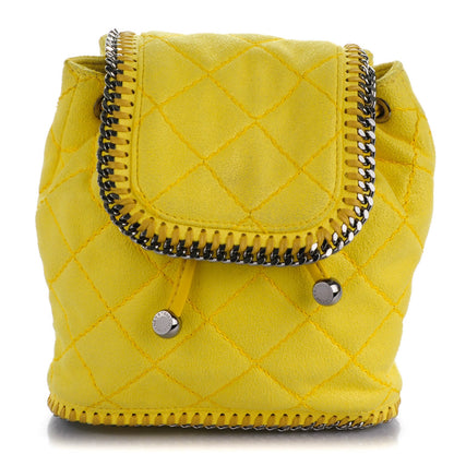 Stella McCartney Shaggy Deer Quilted Mini Falabella Backpack Canary 1 of 8