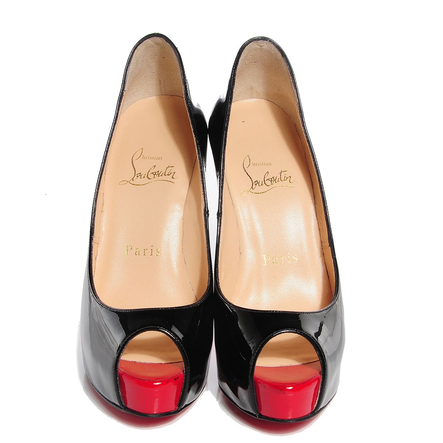 Patent Very Prive 120 Pumps 34.5 Black Red