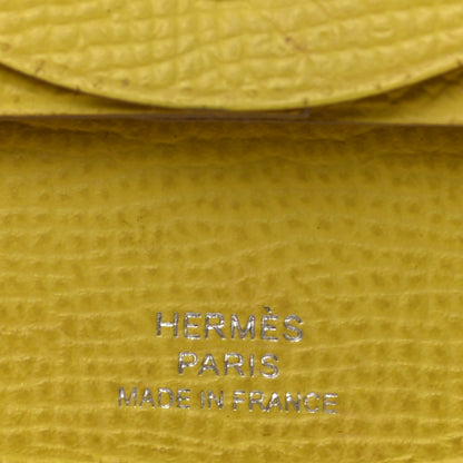 Hermes Epsom Bastia Coin Purse Lime 5 of 8