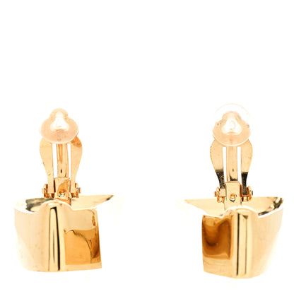 Saint Laurent Metal Comet Clip On Earrings Gold 3 of 4
