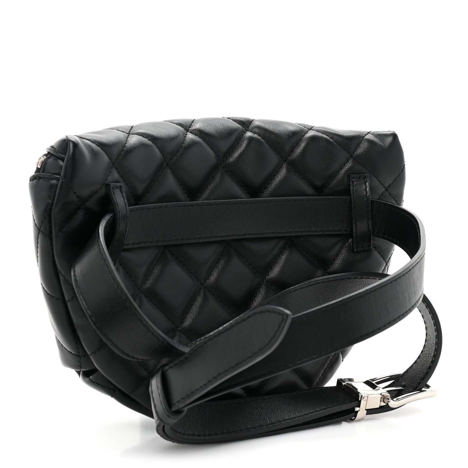 Chanel Lambskin Quilted Waist Belt Bag Black 3 of 11