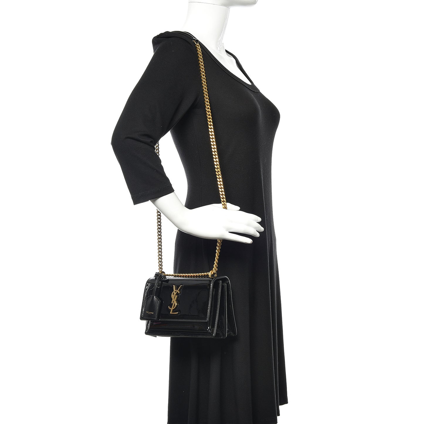 Patent Small Monogram Sunset Black