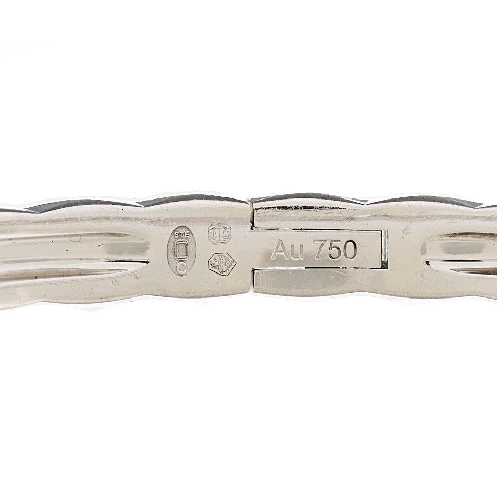 Chanel 18K White Gold Mini Coco Crush Bangle Bracelet S 3 of 4