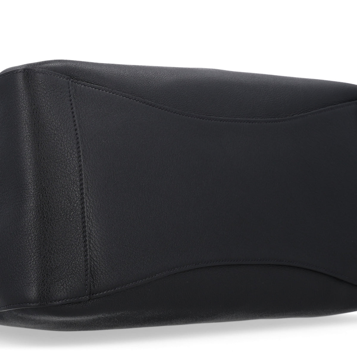 Soft Grain Calfskin Large Tote Bag Black