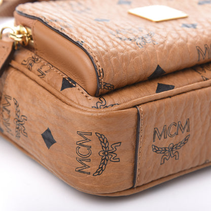 MCM Visetos Klassik Crossbody Bag Cognac 7 of 8