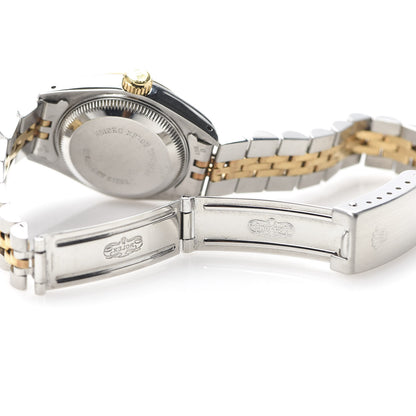 Rolex Stainless Steel 18K Yellow Gold 26mm Oyster Perpetual Datejust Watch Champagne 69173 7 of 7