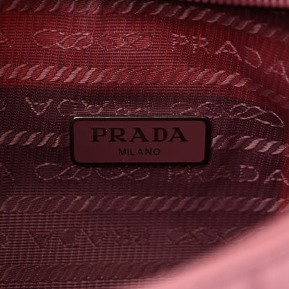 Prada Tessuto Nylon Saffiano Mini Re-Edition 2000 Bag Rosa 6 of 12