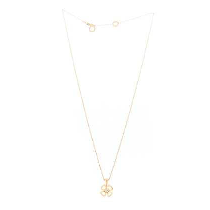Bulgari 18K Yellow Gold Diamond Fiorever Pendant Necklace 3 of 5