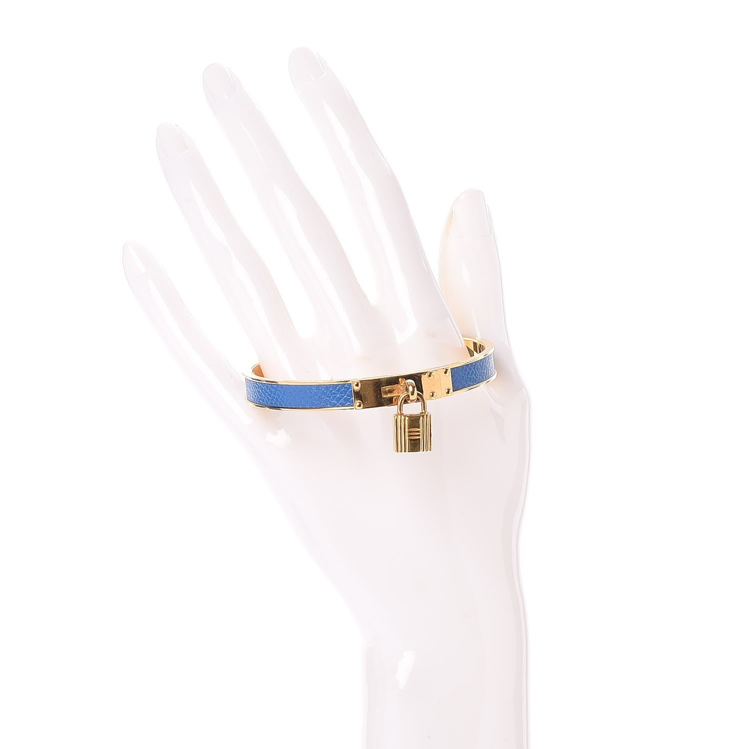 Hermes Courchevel Kelly Lock Cadena Bracelet Brighton Bleu 2 of 5
