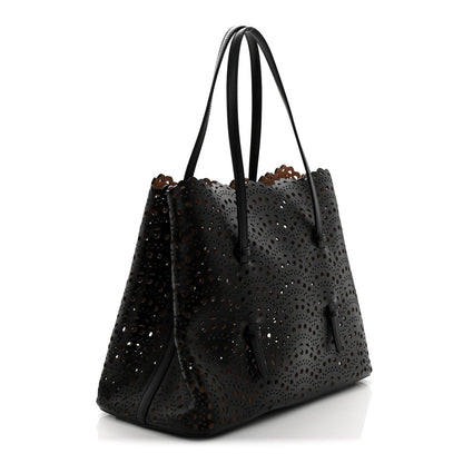 Alaia Lux Calfskin Vienne Vague Mina 32 Bag Black 4 of 11