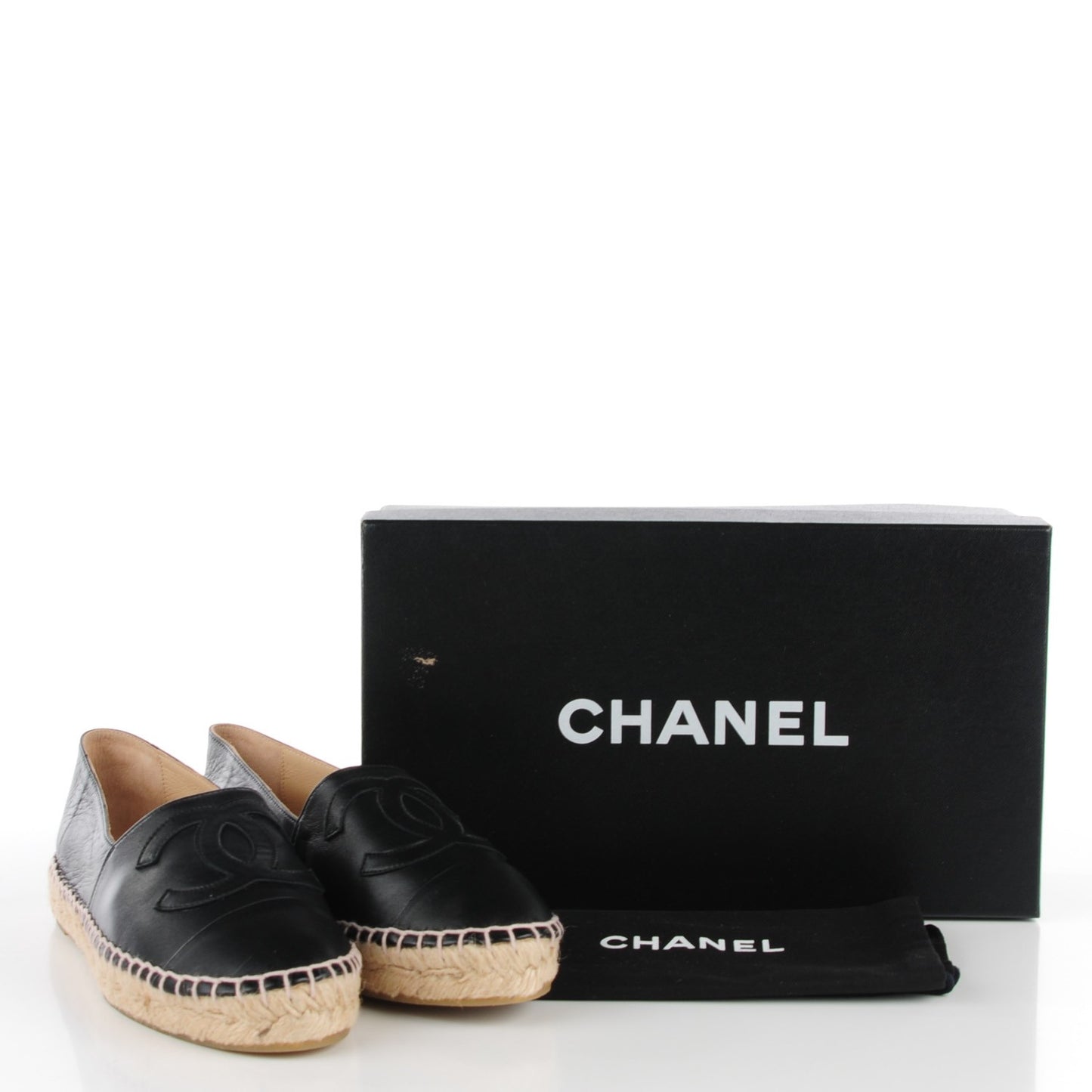 Lambskin CC Espadrilles 36 Black