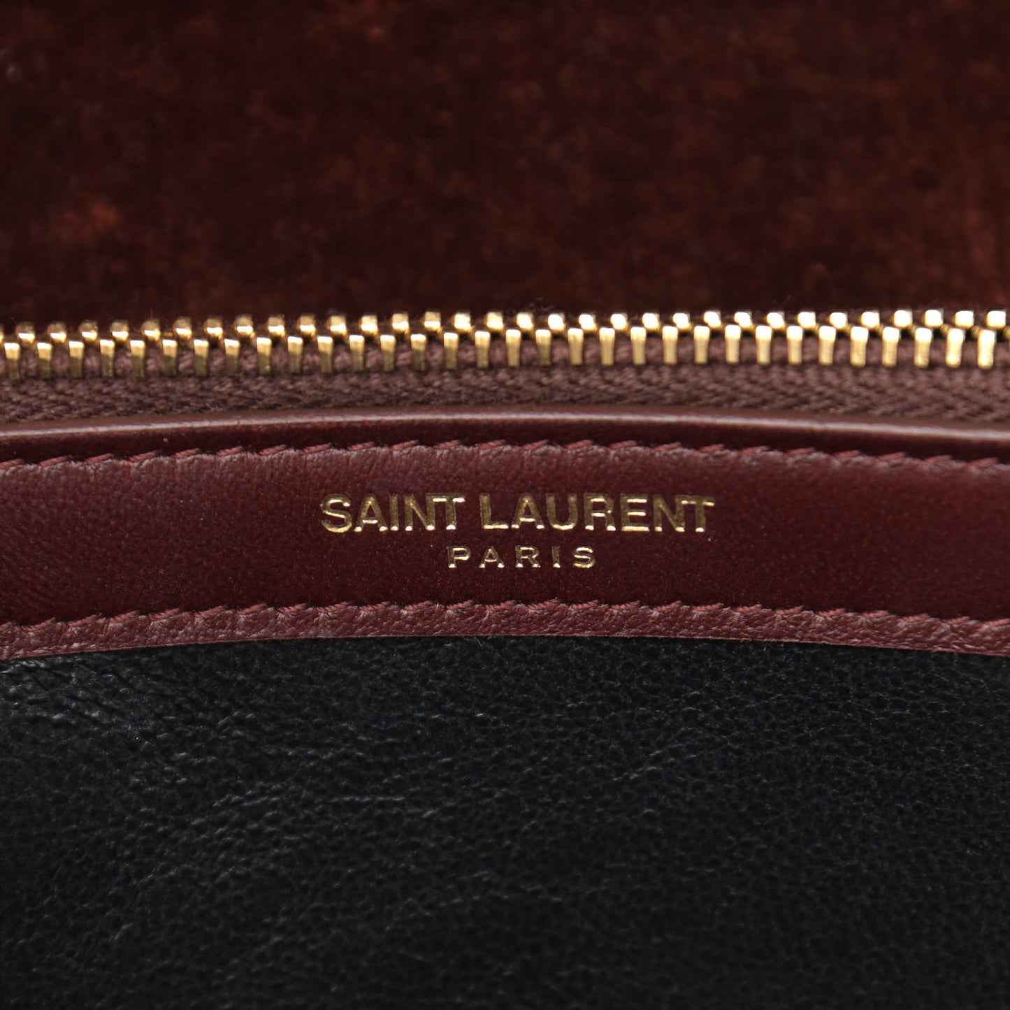 Textured Velour Monogram Chain Wallet Red Clay
