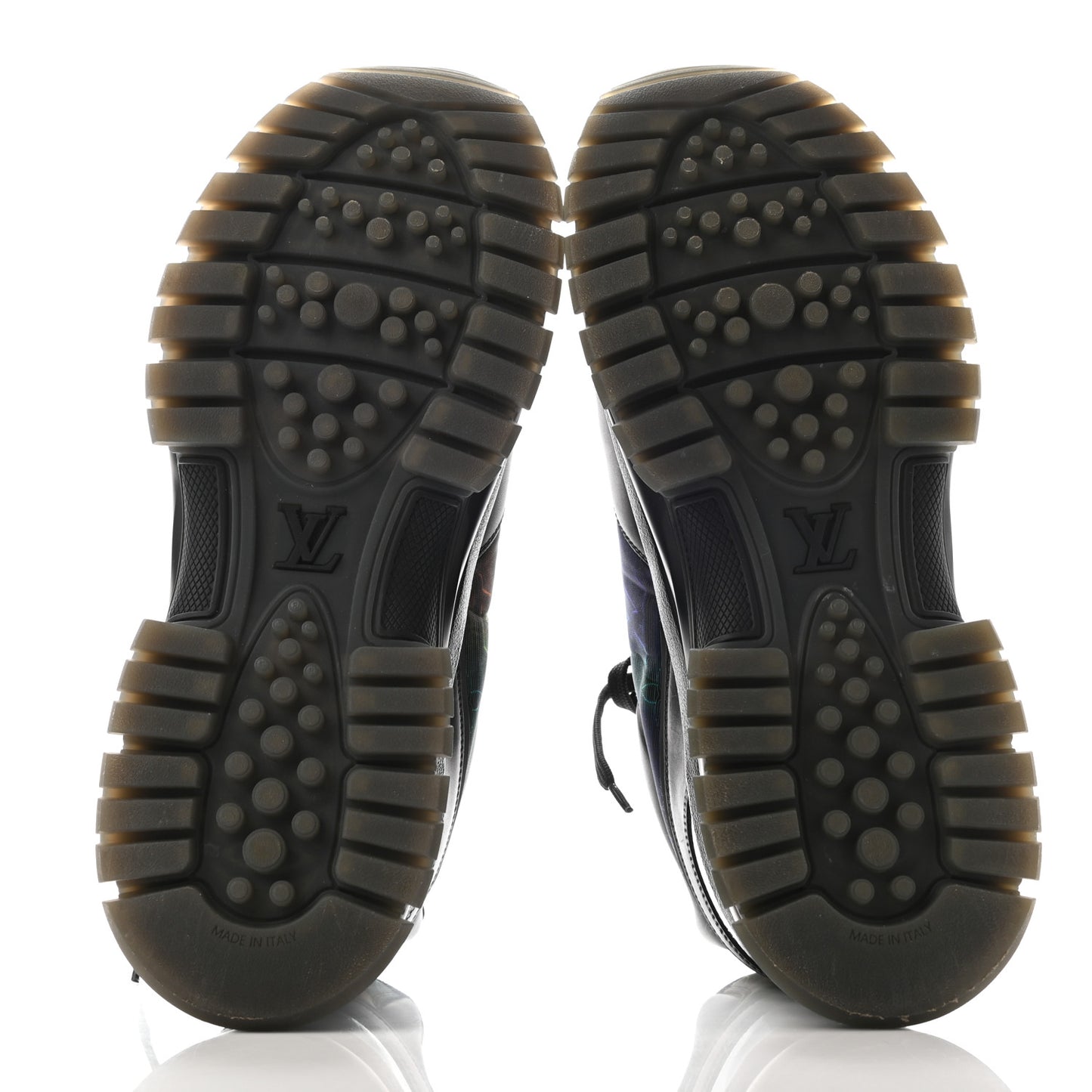 Calfskin Monogram 2054 Trail Sneakers 9 Black Multicolor