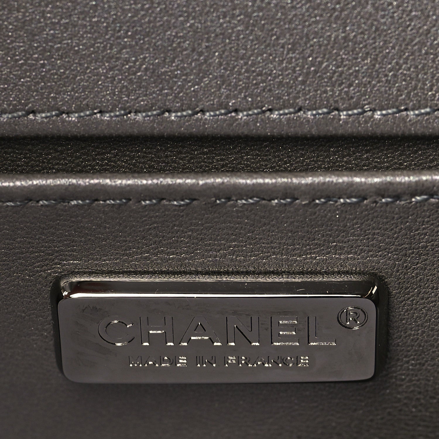 Chanel Galuchat Stingray Small Boy Flap Silver 6 of 9