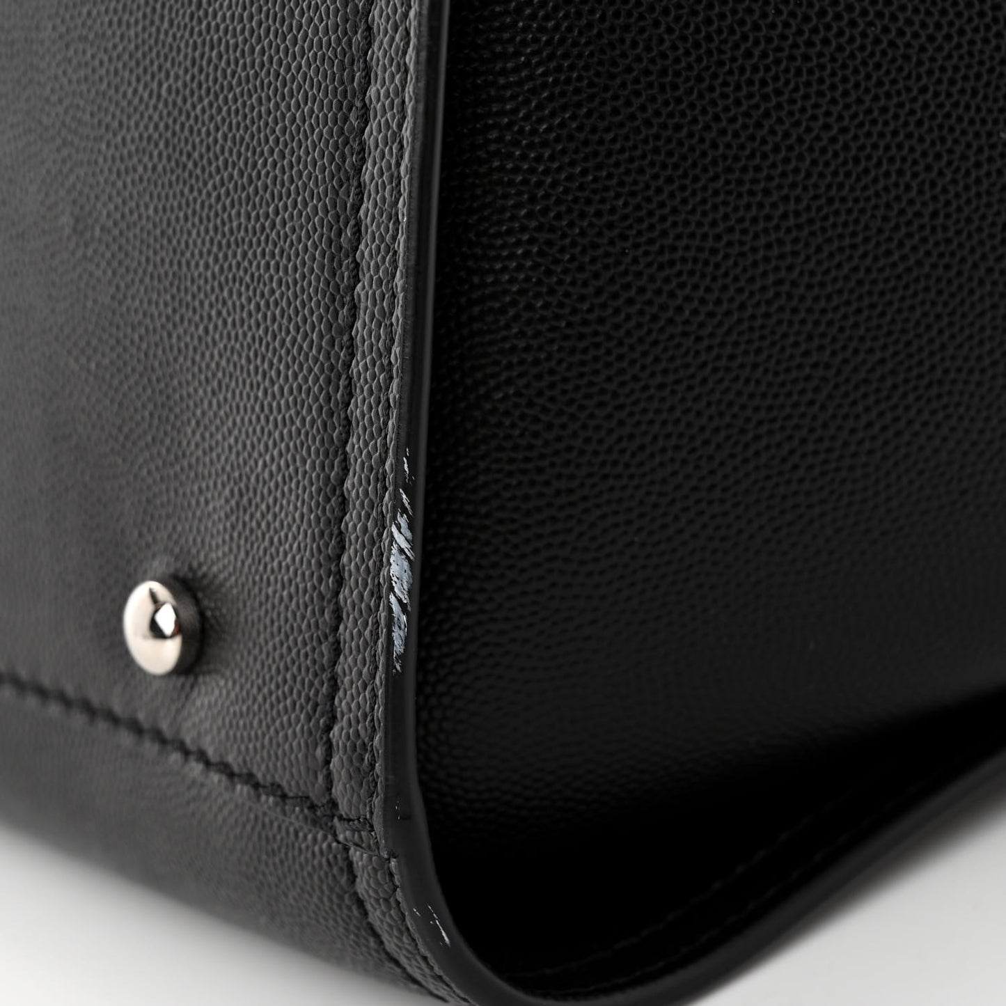 Caviar Small Studded Deauville Tote Black