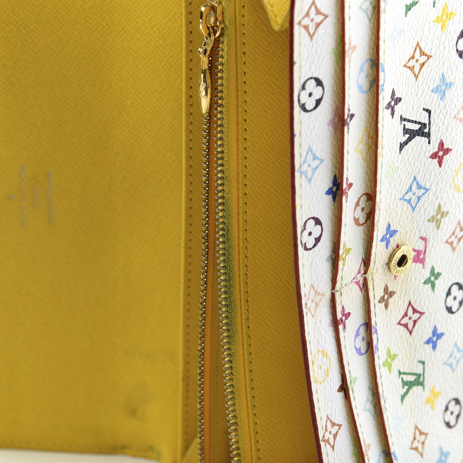 Louis Vuitton Monogram Multicolor Sarah Wallet White Citron 7 of 13