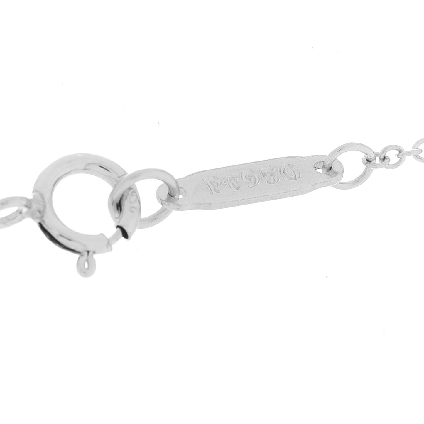 Platinum Diamond Ornate Heart Key Pendant Necklace
