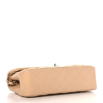 Chanel Caviar Quilted Jumbo Double Flap Beige Clair 4 of 9