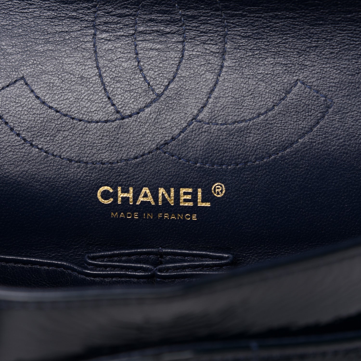 Chanel Crackled Patent Calfskin Puzzle 2.55 Reissue 225 Flap Black 7 of 13