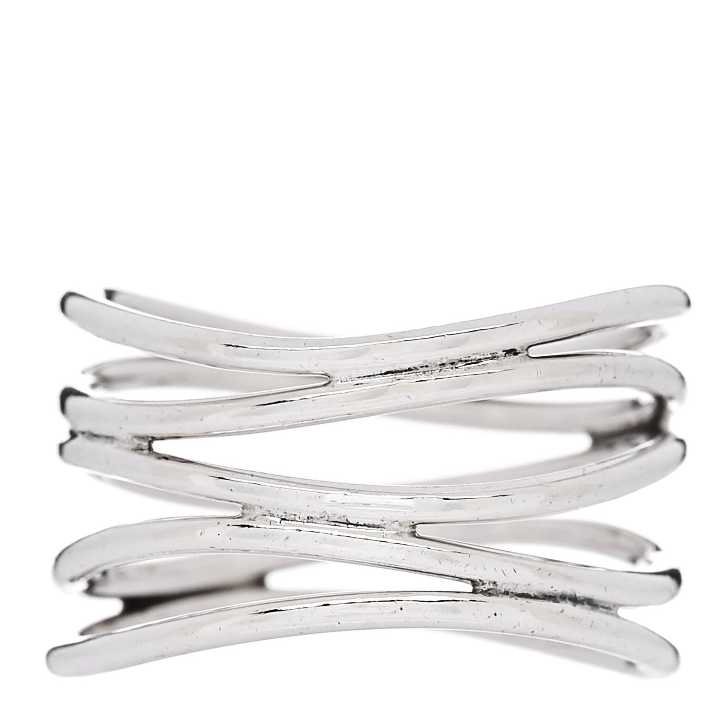 Sterling Silver Elsa Peretti 5 Row Wave Ring 50 5.5
