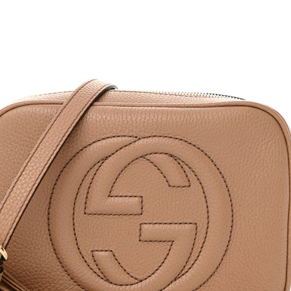 Gucci Pebbled Calfskin Small Soho Disco Bag Camelia 8 of 14