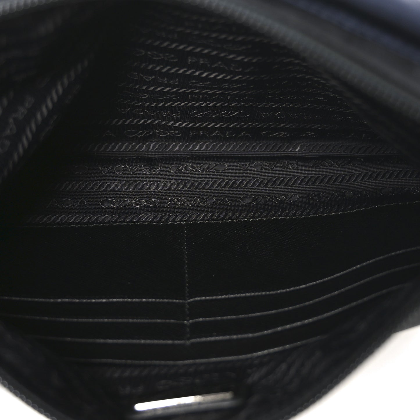 Tessuto Nylon Saffiano Patch Camouflage Pouch Blue Black