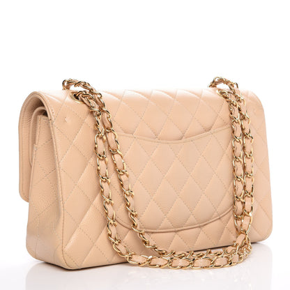 Chanel Caviar Quilted Medium Double Flap Beige Clair 3 of 9
