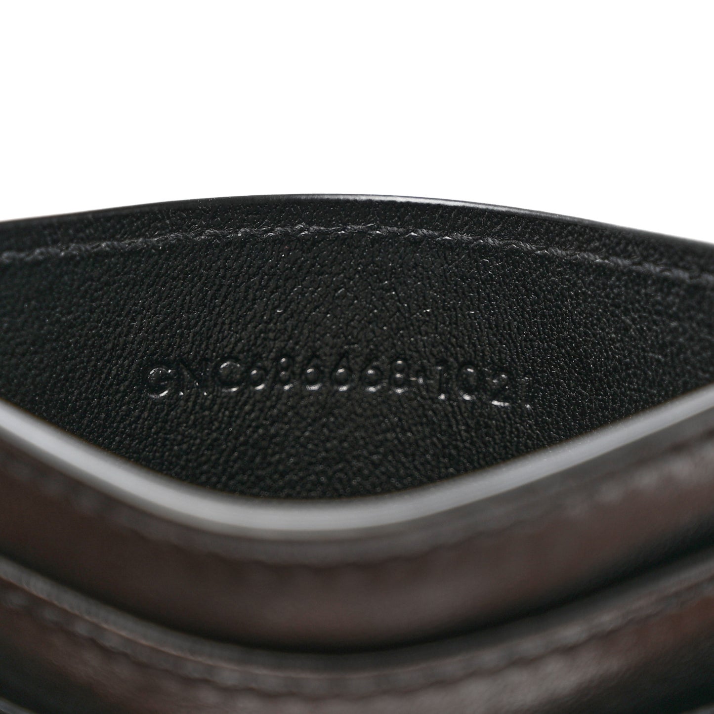 Lambskin Quilted Gaby Credit Card Case Black
