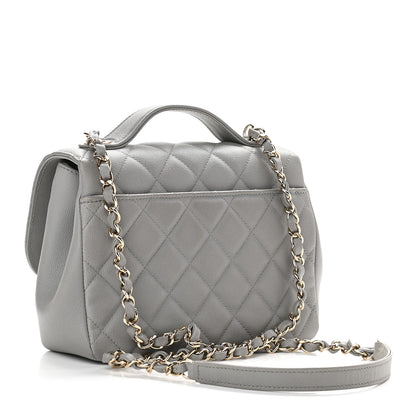 Chanel Caviar Quilted Medium Business Affinity Flap Grey 3 of 9