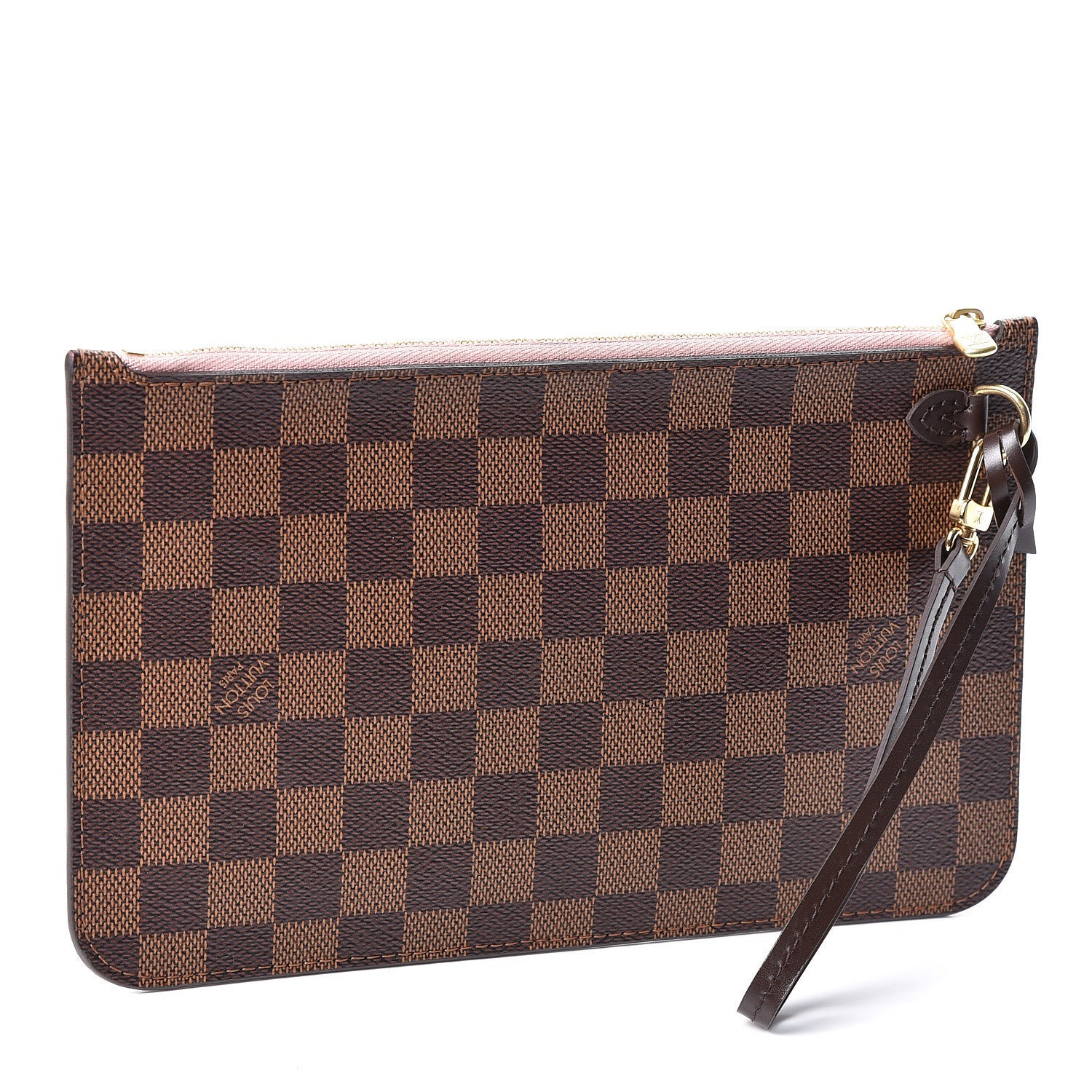 Louis Vuitton Damier Ebene Neverfull MM GM Pochette Rose Ballerine 2 of 9