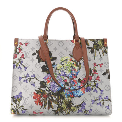 Louis Vuitton Metallic Monogram LV Garden OnTheGo MM Silver 1 of 9